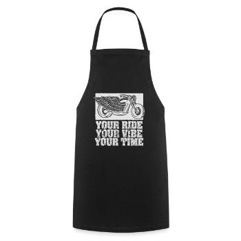 Your Ride Your Vibe Your Time Chopper - Cooking Apron - black - Front - AI Model Male 185 dark (185cm)