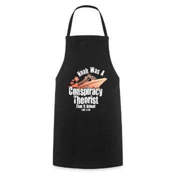 Noah Was A Conspiracy Theorist And The It Rained - Cooking Apron - black - Front - AI Model Male 185 dark (185cm)