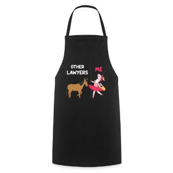 Other Lawyers Me Unicorn Horse - Cooking Apron - black - Front - AI Model Male 185 dark (185cm)