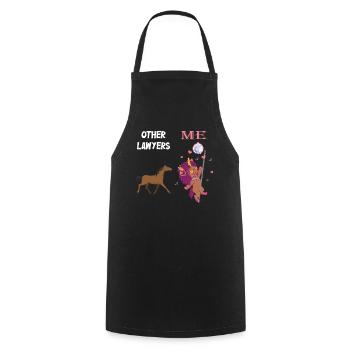 Other Lawyers Me Unicorn Horse - Cooking Apron - black - Front - AI Model Male 185 dark (185cm)