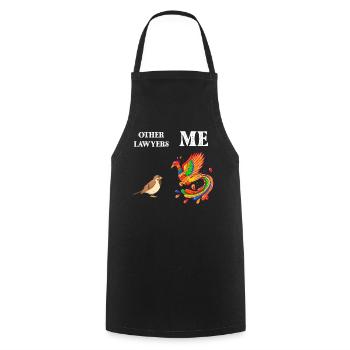 Other Lawyers Me Bird Phoenix - Cooking Apron - black - Front - AI Model Male 185 dark (185cm)