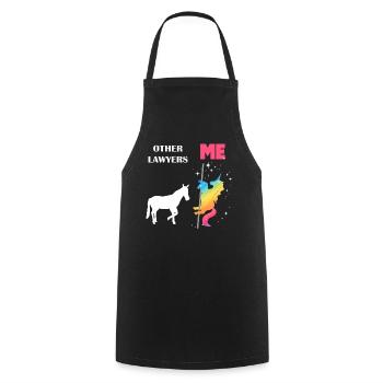 Other Lawyers Me Unicorn Horse - Cooking Apron - black - Front - AI Model Male 185 dark (185cm)