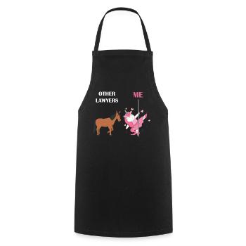 Other Lawyers Me Unicorn Horse - Cooking Apron - black - Front - AI Model Male 185 dark (185cm)