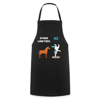 Other Lawyers Me Unicorn Horse - Cooking Apron - black - Front - AI Model Male 185 dark (185cm)