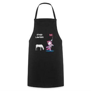 Other Lawyers Me Unicorn Horse - Cooking Apron - black - Front - AI Model Male 185 dark (185cm)