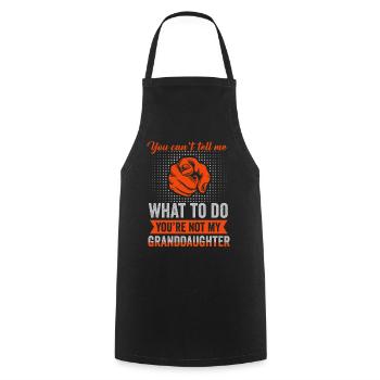 Not My Granddaughter - Cooking Apron - black - Front - AI Model Male 185 dark (185cm)