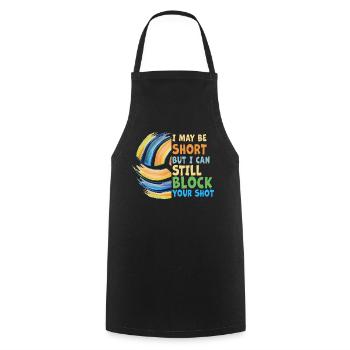 Je peux bloquer votre tir Volleyball de plage - Tablier de cuisine - noir - Devant - AI Model Male 185 dark (185cm)