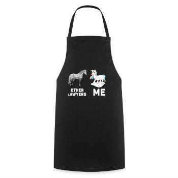 Other Lawyers Me Unicorn Horse - Cooking Apron - black - Front - AI Model Male 185 dark (185cm)