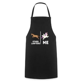 Other Lawyers Me Unicorn Horse - Cooking Apron - black - Front - AI Model Male 185 dark (185cm)