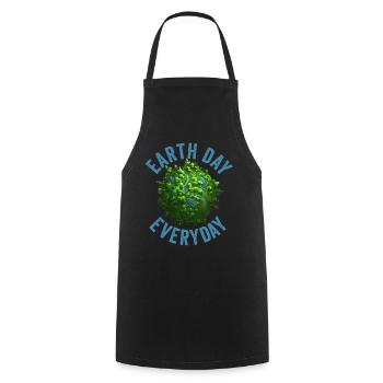 Earth Day Everyday Environmental Awareness - Cooking Apron - black - Front - AI Model Male 185 dark (185cm)