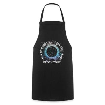 Je peux bloquer votre tir Volleyball de plage - Tablier de cuisine - noir - Devant - AI Model Male 185 dark (185cm)