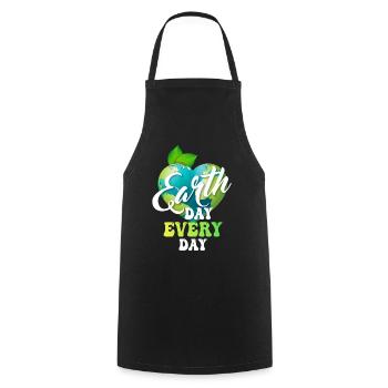 Earth Day Everyday Environmental Awareness - Cooking Apron - black - Front - AI Model Male 185 dark (185cm)