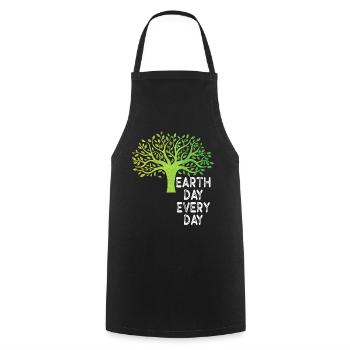 Earth Day Everyday Environmental Awareness - Cooking Apron - black - Front - AI Model Male 185 dark (185cm)