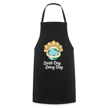 Earth Day Everyday Environmental Awareness - Cooking Apron - black - Front - AI Model Male 185 dark (185cm)