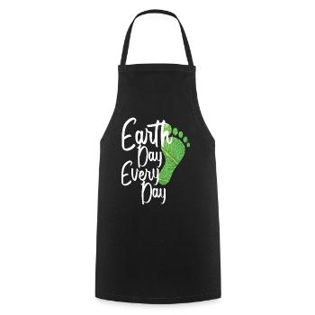 Earth Day Everyday Environmental Awareness - Cooking Apron - black - Front - AI Model Male 185 dark (185cm)