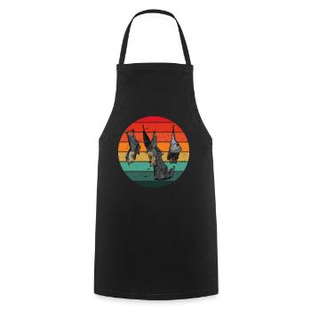 Funny Bird Watcher Birding Watching - Cooking Apron - black - Front - AI Model Male 185 dark (185cm)