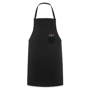 Funny Bird Watcher Birding Watching - Cooking Apron - black - Front - AI Model Male 185 dark (185cm)