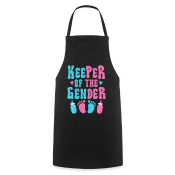Keeper Of The Gender - Cooking Apron - black - Front - AI Model Male 185 dark (185cm)