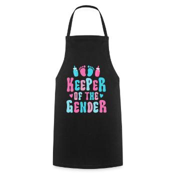 Keeper Of The Gender - Cooking Apron - black - Front - AI Model Male 185 dark (185cm)