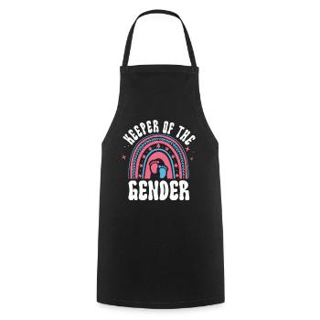 Keeper Of The Gender - Cooking Apron - black - Front - AI Model Male 185 dark (185cm)