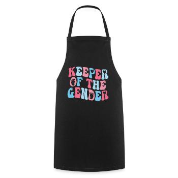 Keeper Of The Gender - Cooking Apron - black - Front - AI Model Male 185 dark (185cm)
