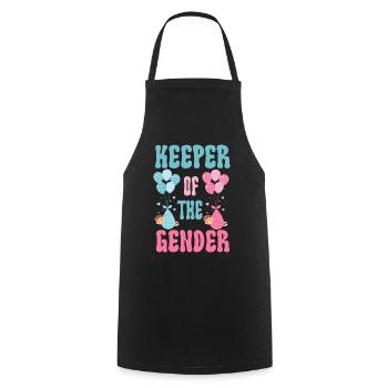 Keeper Of The Gender - Cooking Apron - black - Front - AI Model Male 185 dark (185cm)