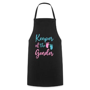Keeper Of The Gender - Cooking Apron - black - Front - AI Model Male 185 dark (185cm)