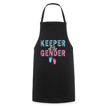 Keeper Of The Gender - Cooking Apron - black - Front - AI Model Male 185 dark (185cm)