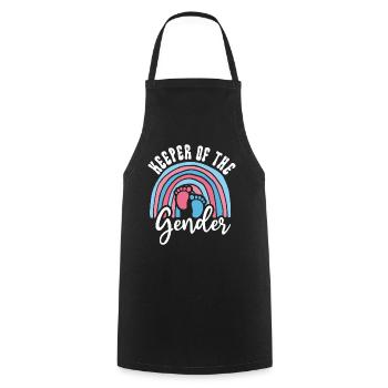 Keeper Of The Gender - Cooking Apron - black - Front - AI Model Male 185 dark (185cm)