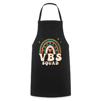VBS Squad Bibel Shool - Kochschürze - Schwarz - Vorne - AI Model Male 185 dark (185cm)