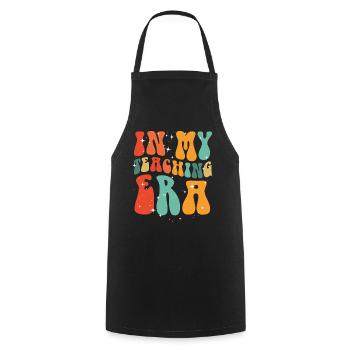 In My Teaching Era Teaching - Cooking Apron - black - Front - AI Model Male 185 dark (185cm)