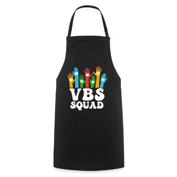 VBS Squad Bibel Shool - Kochschürze - Schwarz - Vorne - AI Model Male 185 dark (185cm)