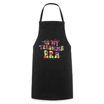 In My Teaching Era Teaching - Cooking Apron - black - Front - AI Model Male 185 dark (185cm)