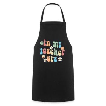 In My Teaching Era Teaching - Cooking Apron - black - Front - AI Model Male 185 dark (185cm)
