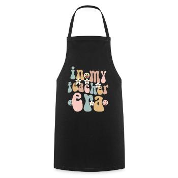 In My Teaching Era Teaching - Cooking Apron - black - Front - AI Model Male 185 dark (185cm)