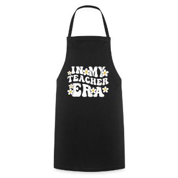 In My Teaching Era Teaching - Cooking Apron - black - Front - AI Model Male 185 dark (185cm)