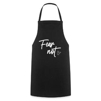 Fear Not Isaiah 41:10 Bible Verse Christian - Cooking Apron - black - Front - AI Model Male 185 dark (185cm)