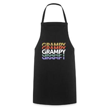 Grampy Legendary Love Grandpa Father's Day - Cooking Apron - black - Front - AI Model Male 185 dark (185cm)