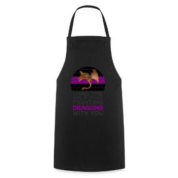 I Had The Time Of My Life Fighting Dragons - Cooking Apron - black - Front - AI Model Male 185 dark (185cm)