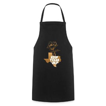 Wildflower Fields Wildflowers Bluebonnet Texas - Cooking Apron - black - Front - AI Model Male 185 dark (185cm)