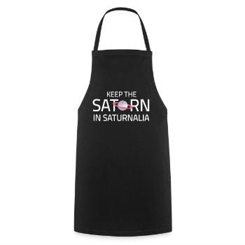 Saturnalia Keep Saturn In Ancient Roman Empire - Cooking Apron - black - Front - AI Model Male 185 dark (185cm)