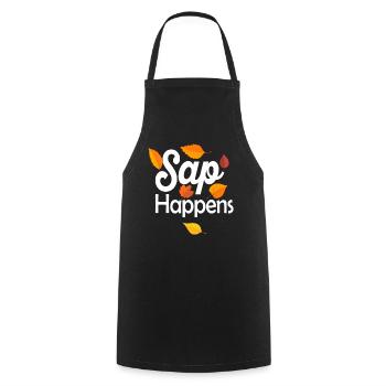 Maple Syrup Tree Tapping Funny Autumn Pancake - Cooking Apron - black - Front - AI Model Male 185 dark (185cm)