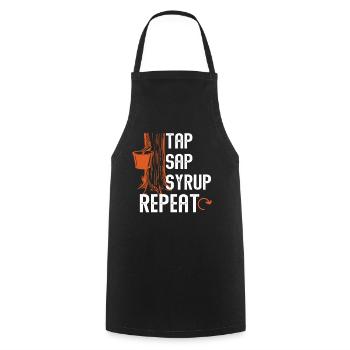Maple Tree Essence Men Women Funny Sugaring Season - Cooking Apron - black - Front - AI Model Male 185 dark (185cm)
