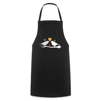 Bird Watching Birder Ornithologist Bird Lover - Cooking Apron - black - Front - AI Model Male 185 dark (185cm)