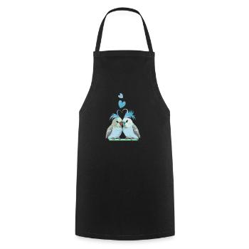 Bird Watching Birder Ornithologist Bird Lover - Cooking Apron - black - Front - AI Model Male 185 dark (185cm)