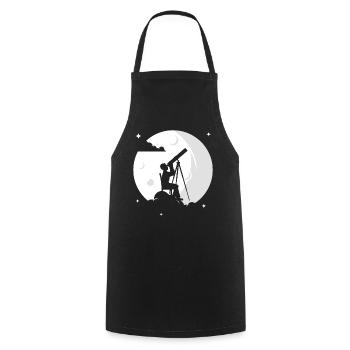 Space Photography Stargazing Telescope Astronomy - Cooking Apron - black - Front - AI Model Male 185 dark (185cm)