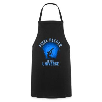 Space Photography Stargazing Telescope Astronomy - Cooking Apron - black - Front - AI Model Male 185 dark (185cm)