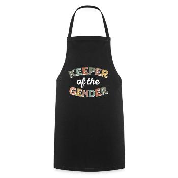 Keeper Of The Gender - Cooking Apron - black - Front - AI Model Male 185 dark (185cm)