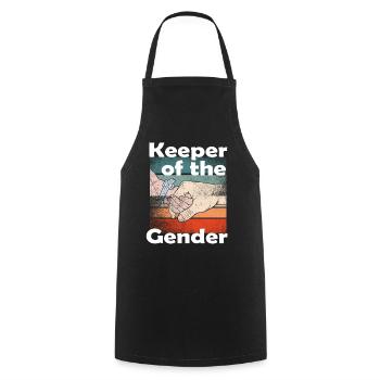 Keeper Of The Gender - Cooking Apron - black - Front - AI Model Male 185 dark (185cm)