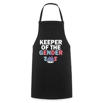 Keeper Of The Gender - Cooking Apron - black - Front - AI Model Male 185 dark (185cm)